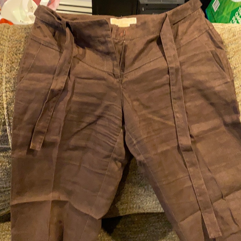 Linen pants brown. Michael Kors